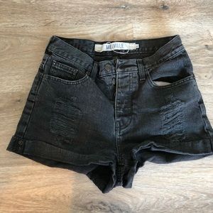 Brandy Melville high waisted black shorts